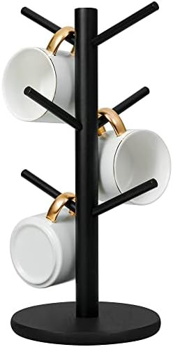 MyLifeUNIT Mug Holder Tree, Coffee Cup Holder with 6 Hooks (Black) | MyLifeUNIT, Mug Holder Tree,... | Amazon (US)