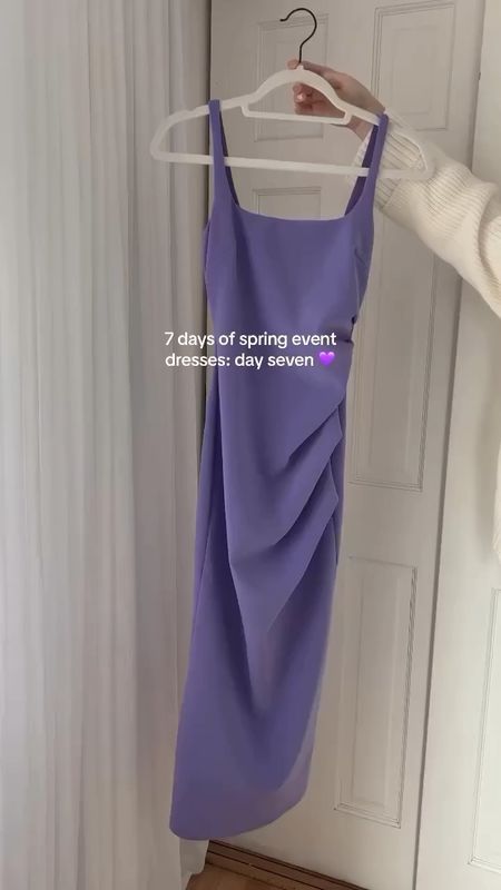 Purple dress fits like a glove 💜 wearing size US4 🫶🏻 wedding guest dress, spring outfit, resort wear

#LTKwedding #LTKshoecrush #LTKFestival