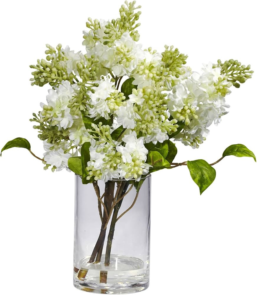 Nearly Natural Lilac Silk Flower Arrangement | Amazon (US)