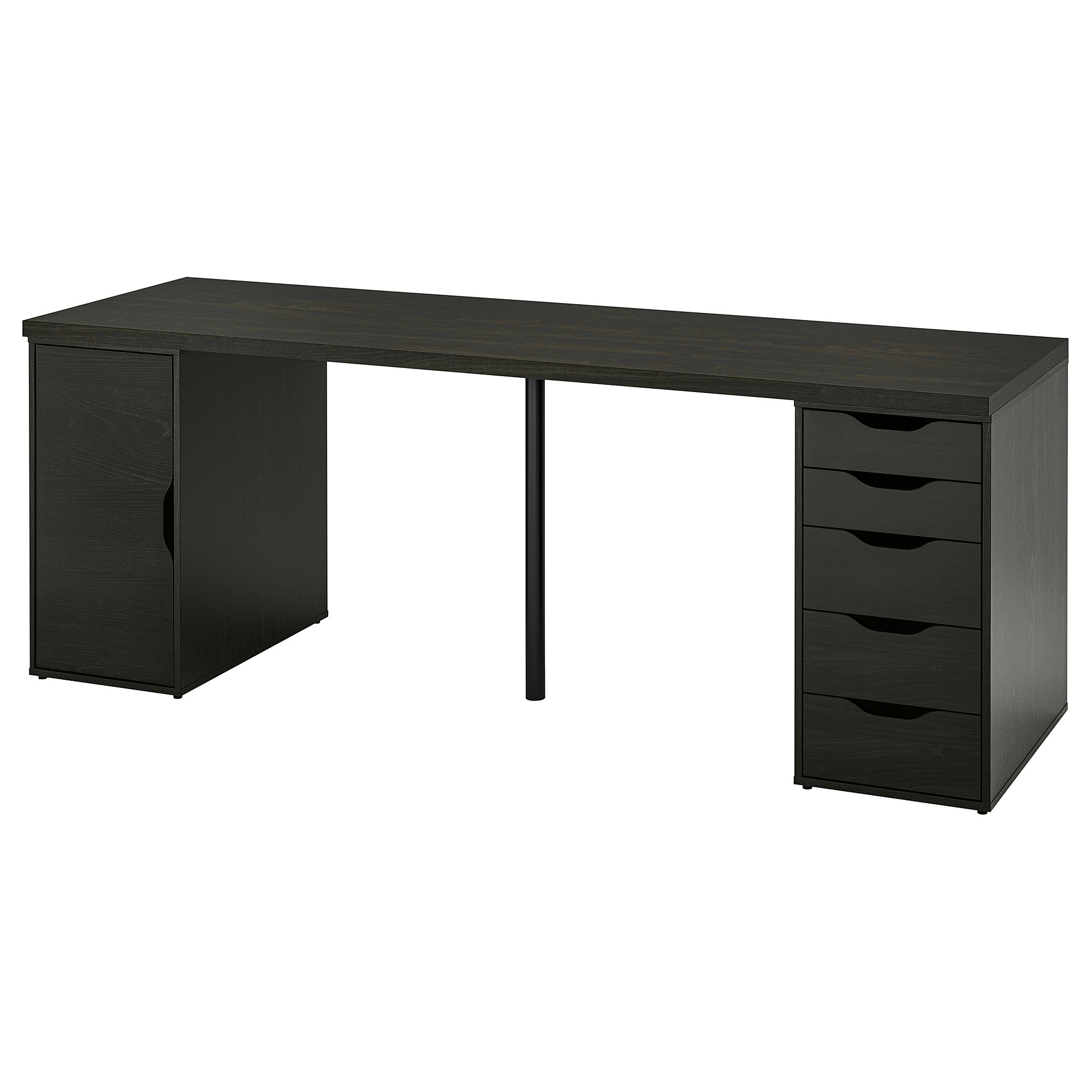 LAGKAPTEN / ALEX Desk, black-brown/black, 78 3/4x23 5/8 " | IKEA US