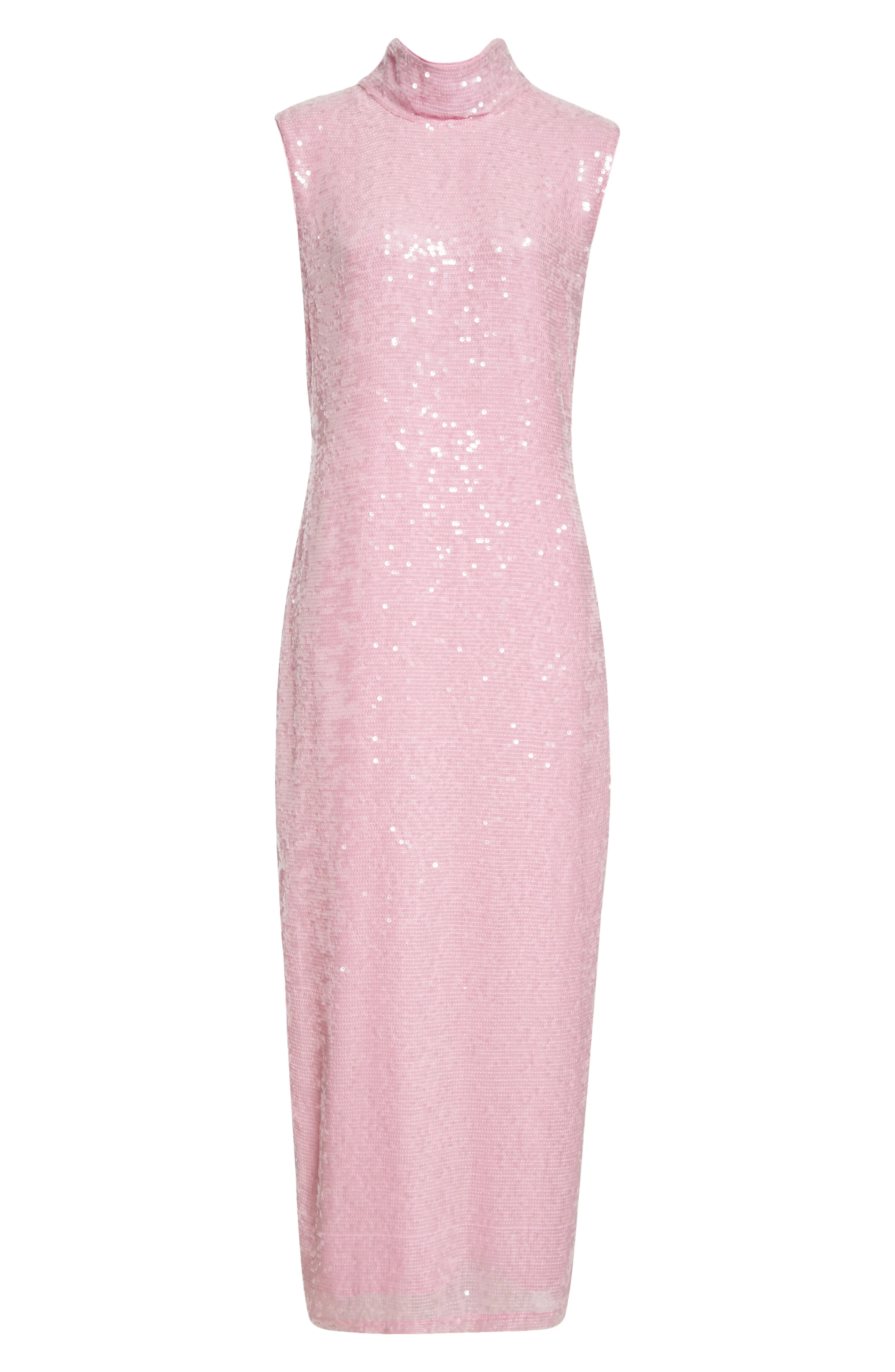 Sequin Mock Neck Cap Sleeve Maxi Dress | Nordstrom