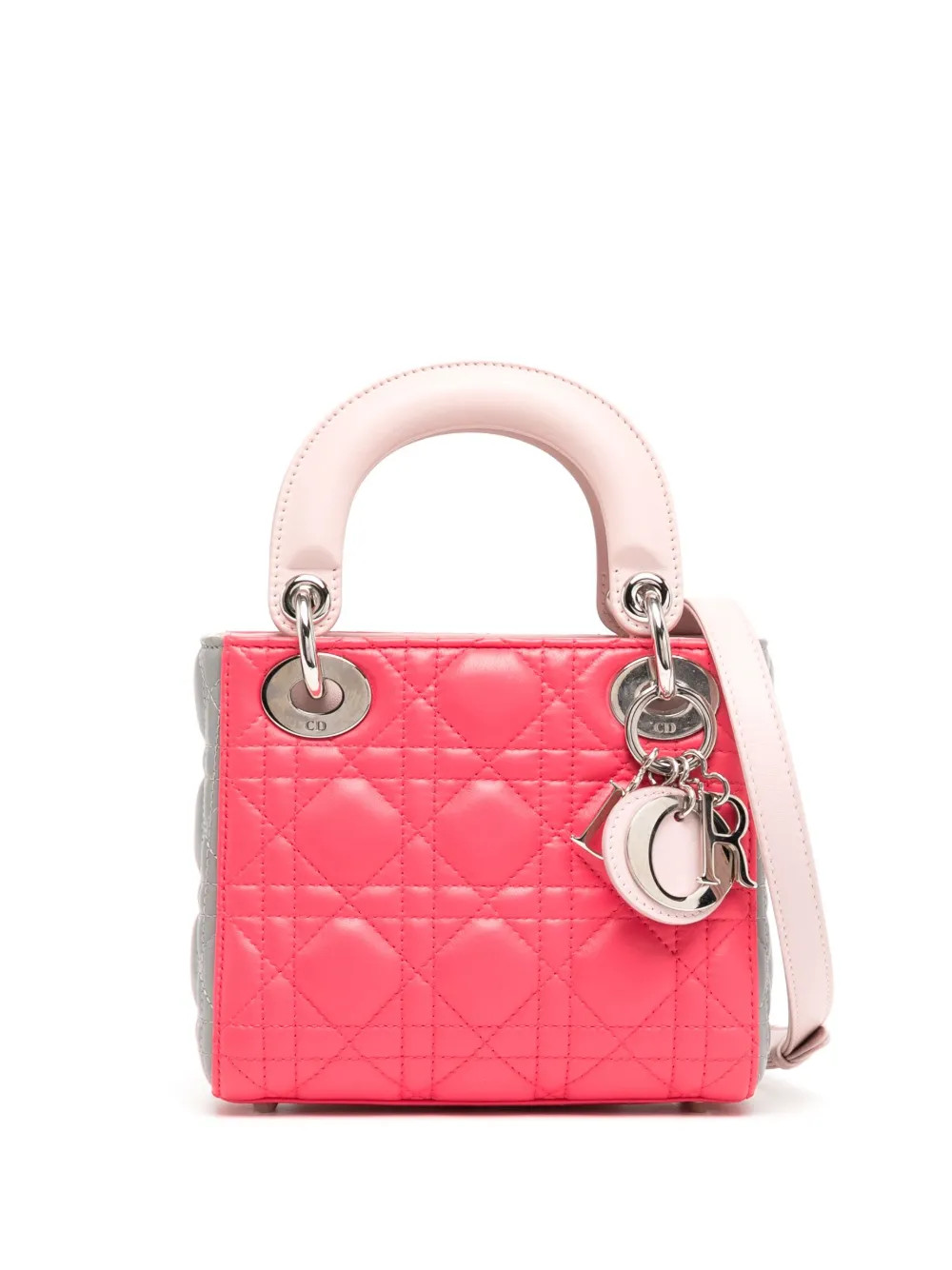 2014 pre-owned Cannage mini Lady Dior two-way handbag | Farfetch Global
