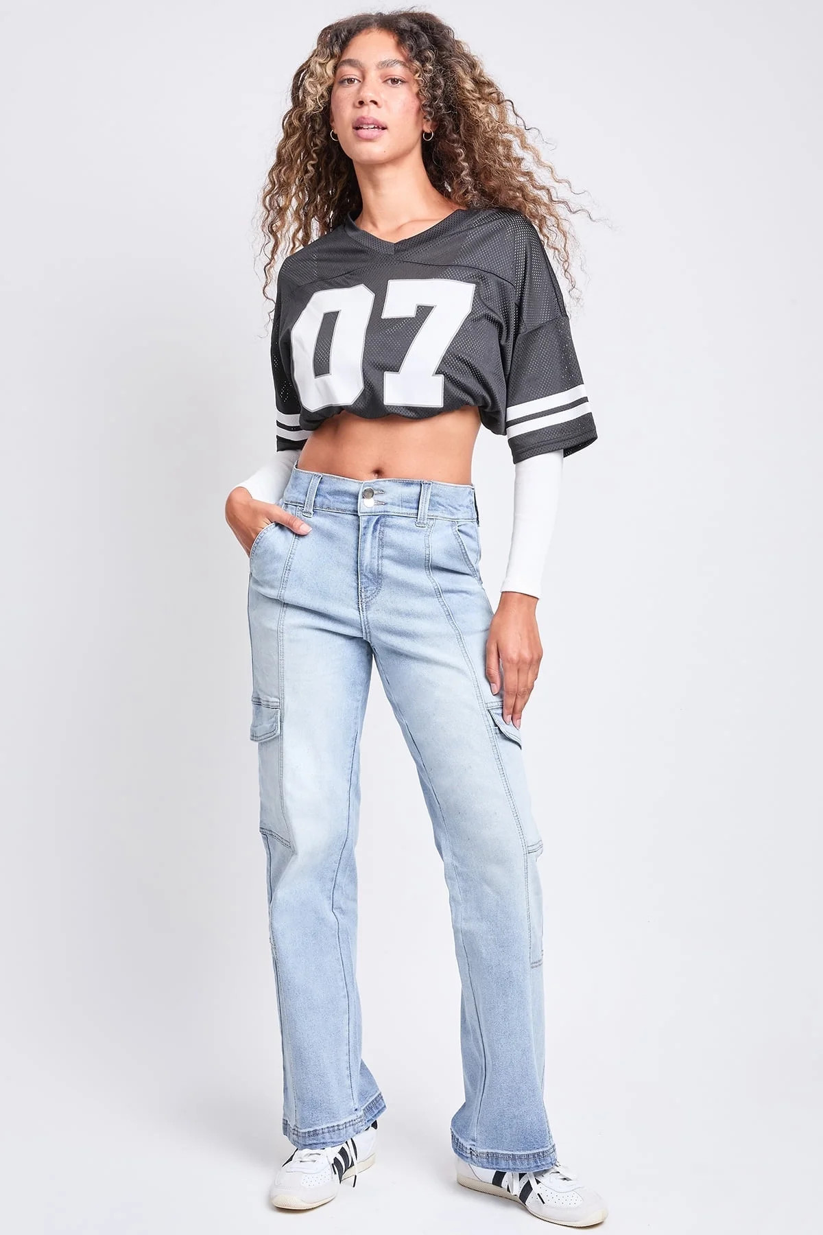 YMI Jeans Women's Straight Cargo Jeans | Walmart (US)
