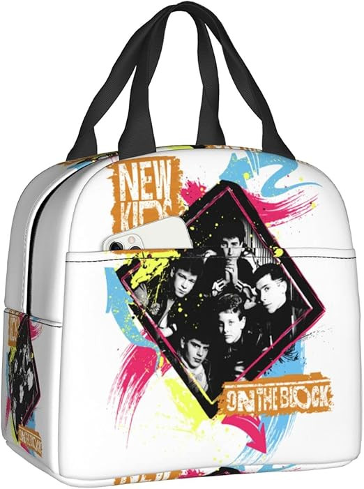 New-Kids On The-Block Portable Lunch Bag Thermal Insulation Tote Bag | Amazon (US)