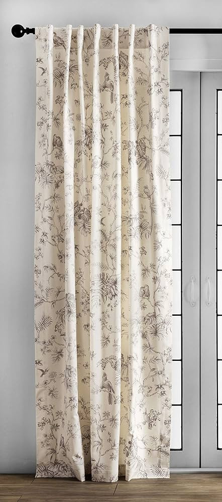 Amazon.com: Maison d' Hermine Curtain 100% Cotton Two Panel 50"x84" Light-Filtering Sheer, Easy H... | Amazon (US)