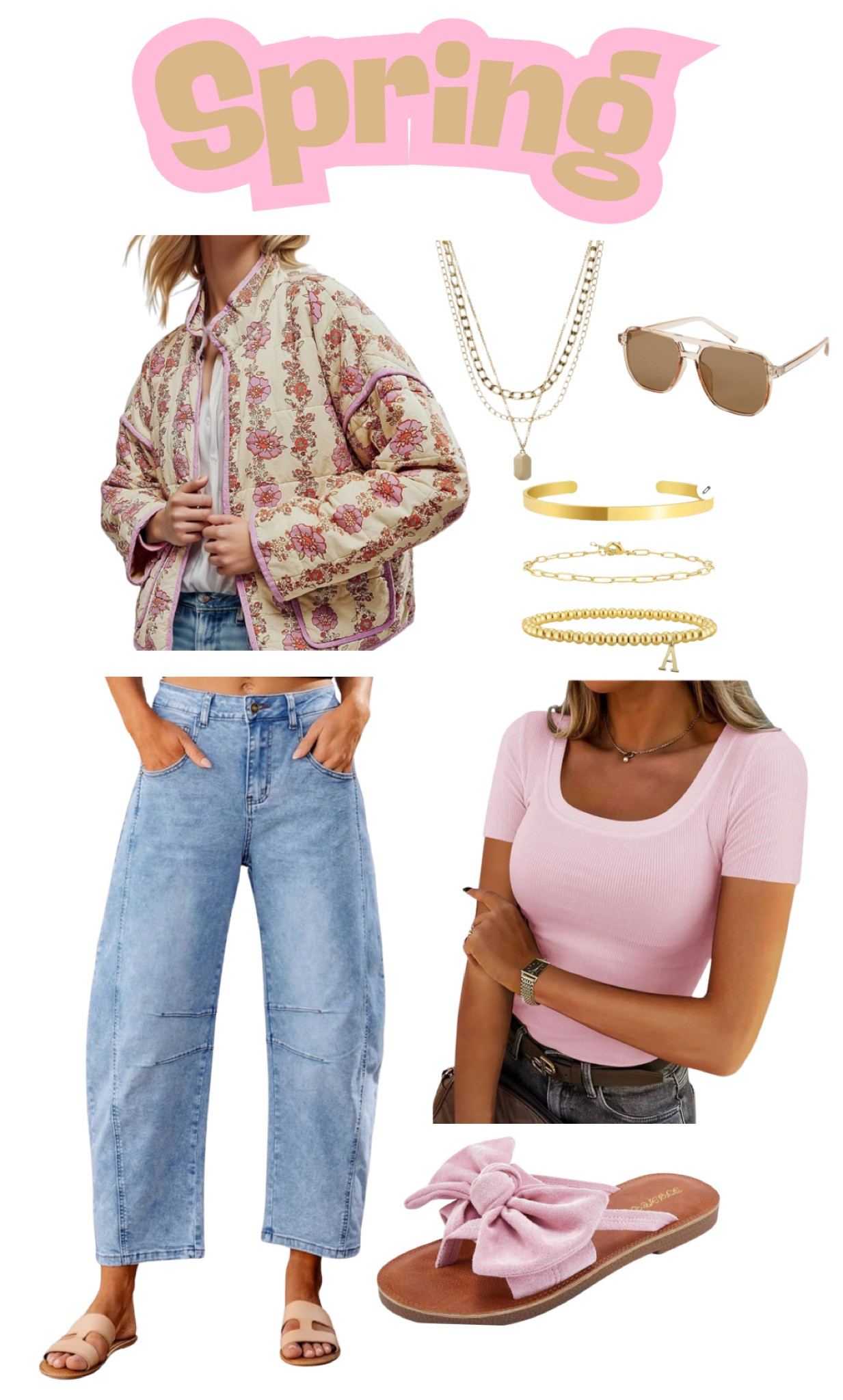 Spring | Trends | Jacket | Floral | Pink | Barrel Jeans

#LTKStyleTip #LTKFindsUnder50 #LTKWorkwear