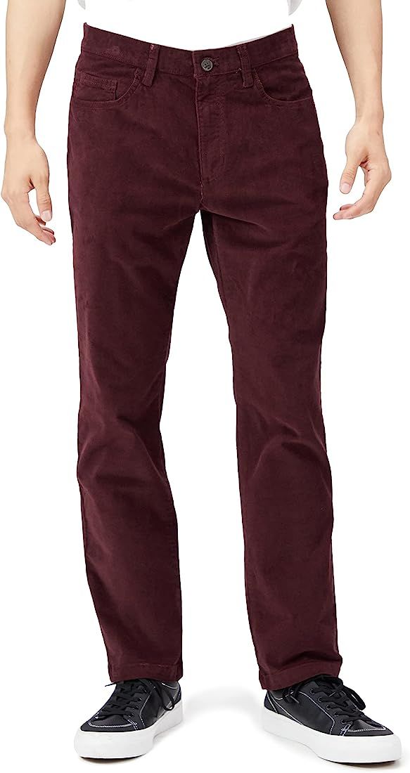 Goodthreads Men's Straight-Fit 5-Pocket Comfort Stretch Corduroy Pant | Amazon (US)