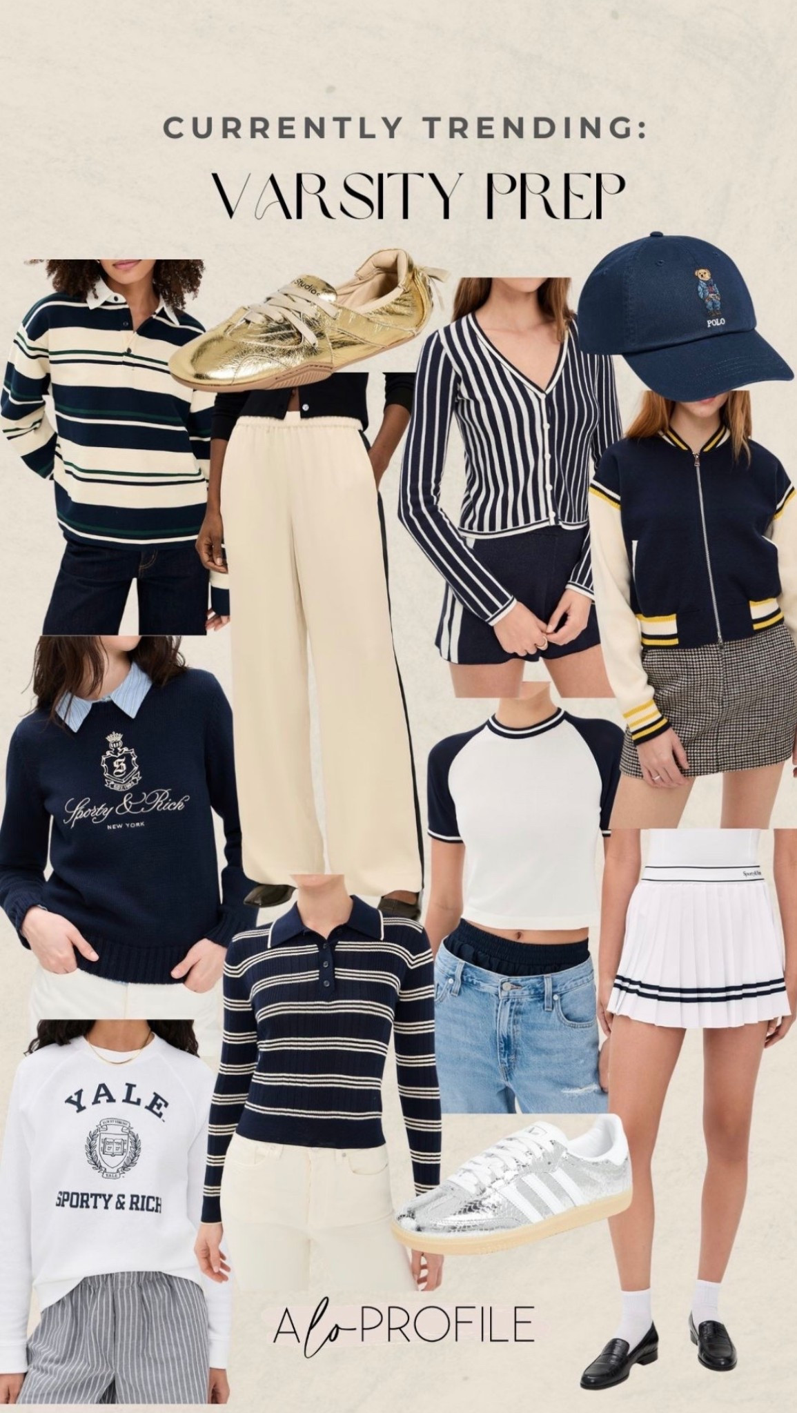Currently Trending: Varsity Prep // spring style, spring trends, spring fashion, spring outfits, current fashion trends, spring wardrobe, spring fashion trends, spring outfit inspo