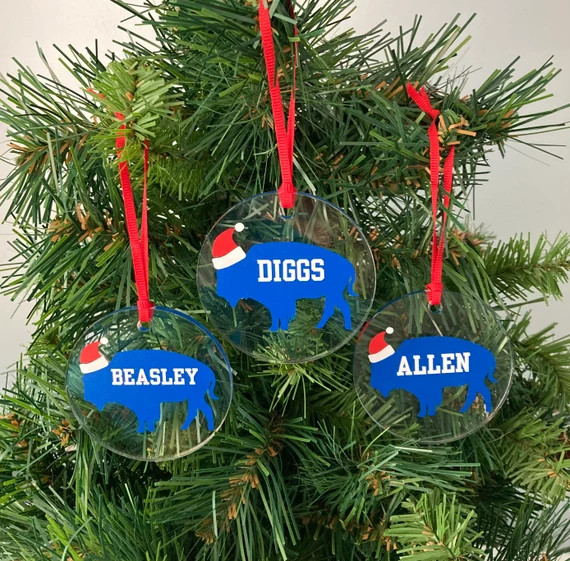 Set of 3 Allen Diggs & Beasley Clear Acrylic Ornament  2 | Etsy | Etsy (US)