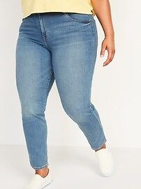 Mid-Rise Power Slim Straight Jeans for Women | Old Navy (US)