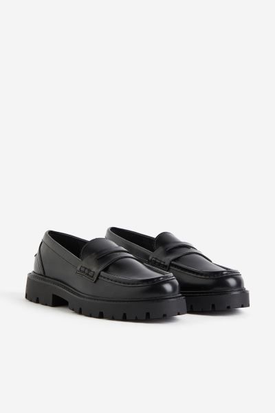 Chunky loafers - Black - Ladies | H&M GB | H&M (UK, MY, IN, SG, PH, TW, HK)