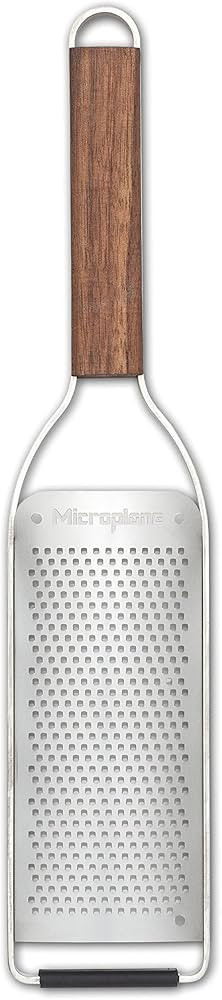 Microplane Master Series Wood Handle Stainless Steel Frame Fine Blade Cheese Grater | Amazon (US)
