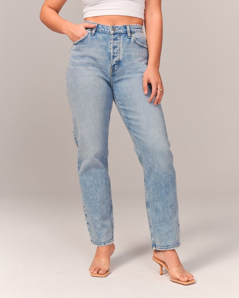 Curve Love High Rise Dad Jean | Abercrombie & Fitch (US)