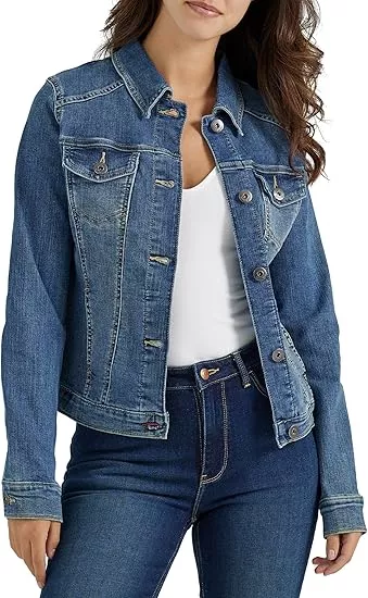 SeNight Women's Long Sleeve Denim Jean Jacket