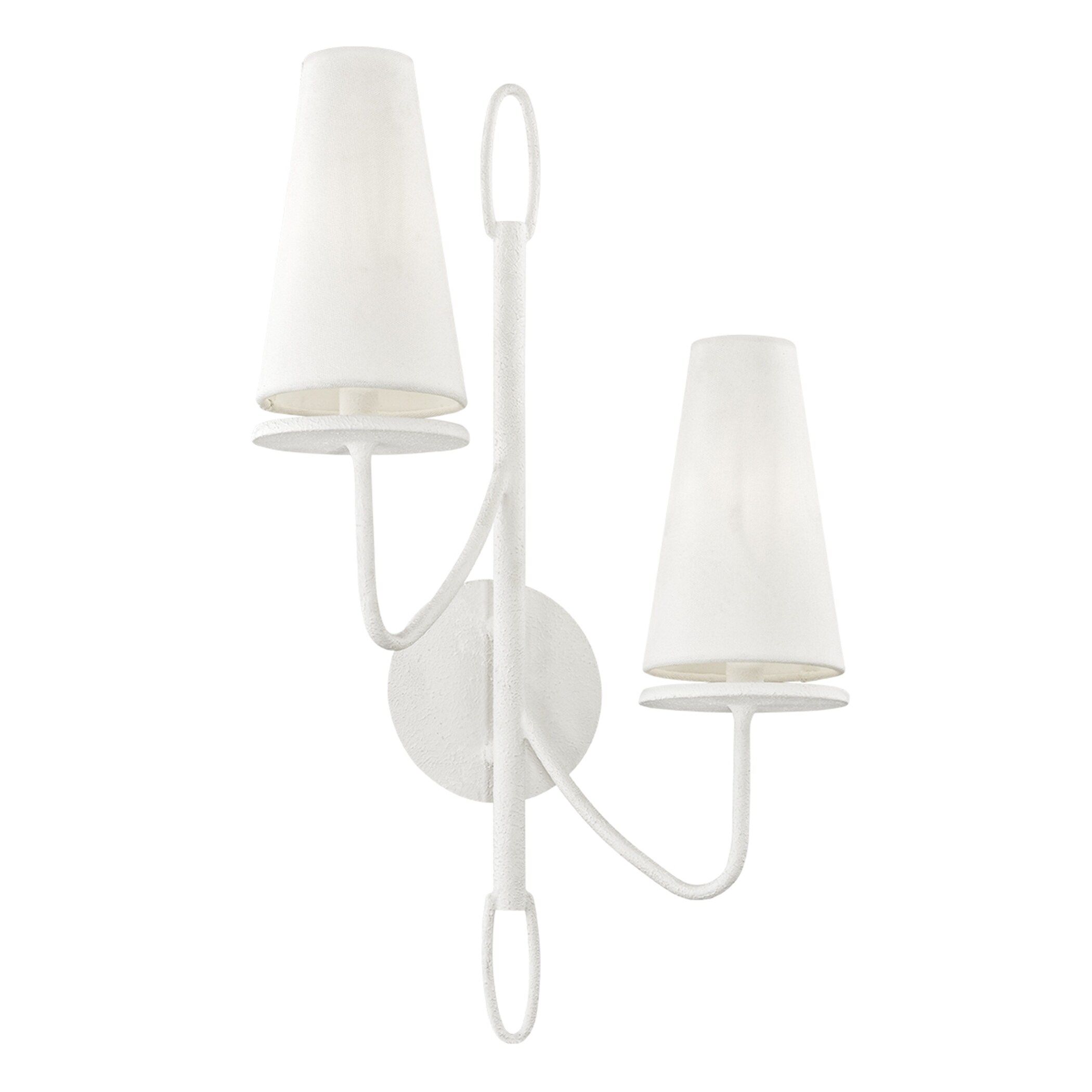 Troy Lighting Marcel 2-light Gesso White Wall Sconce | Bed Bath & Beyond