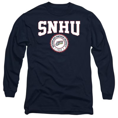 Men's Southern New Hampshire University Collegiate Seal Long Sleeve T-Shirt, Navy, 2X Large | Target