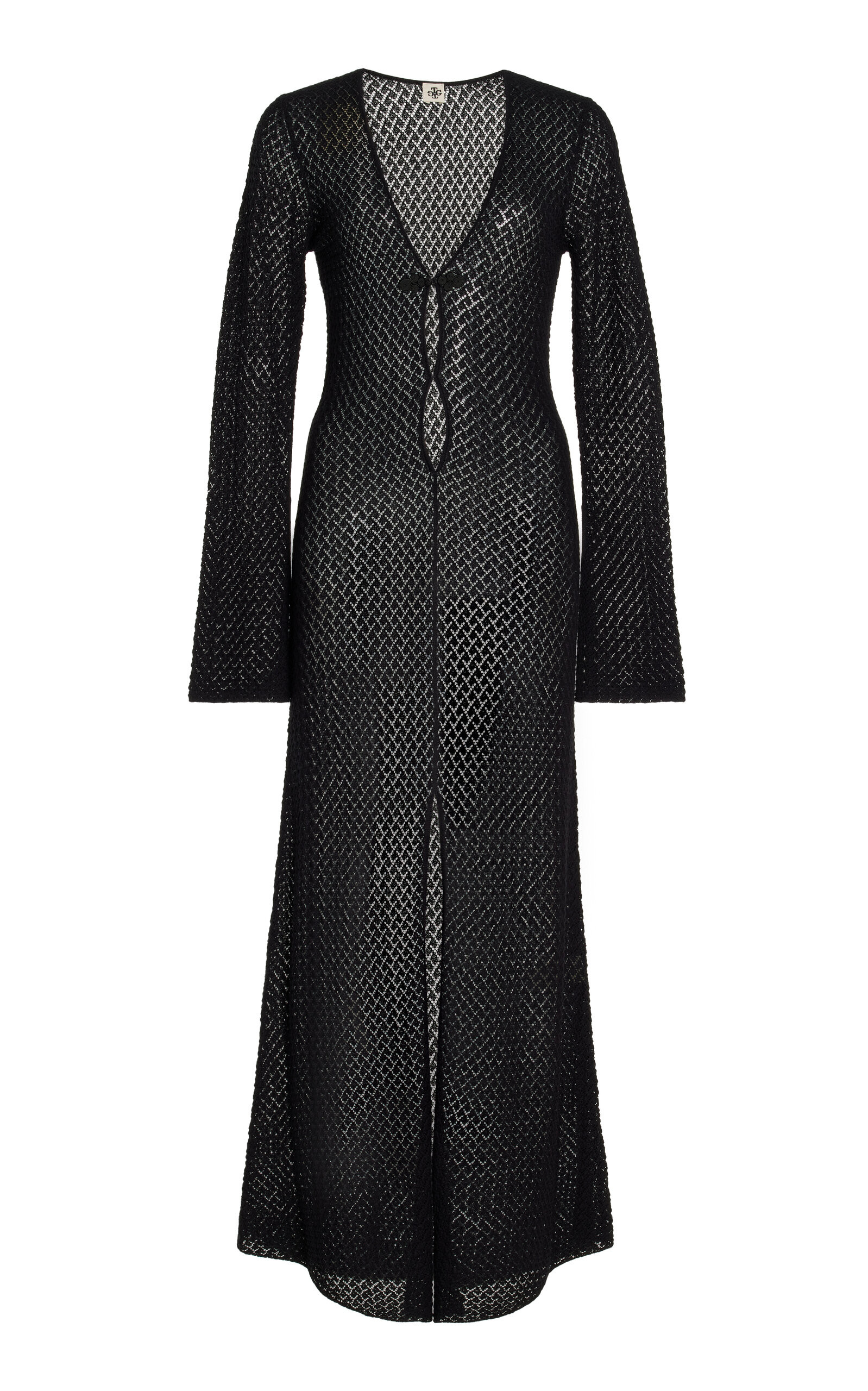 THE GARMENT - Tanzania Pointelle-Knit Organic Cotton Maxi Dress - Black - UK 10 - Moda Operandi | Moda Operandi (Global)