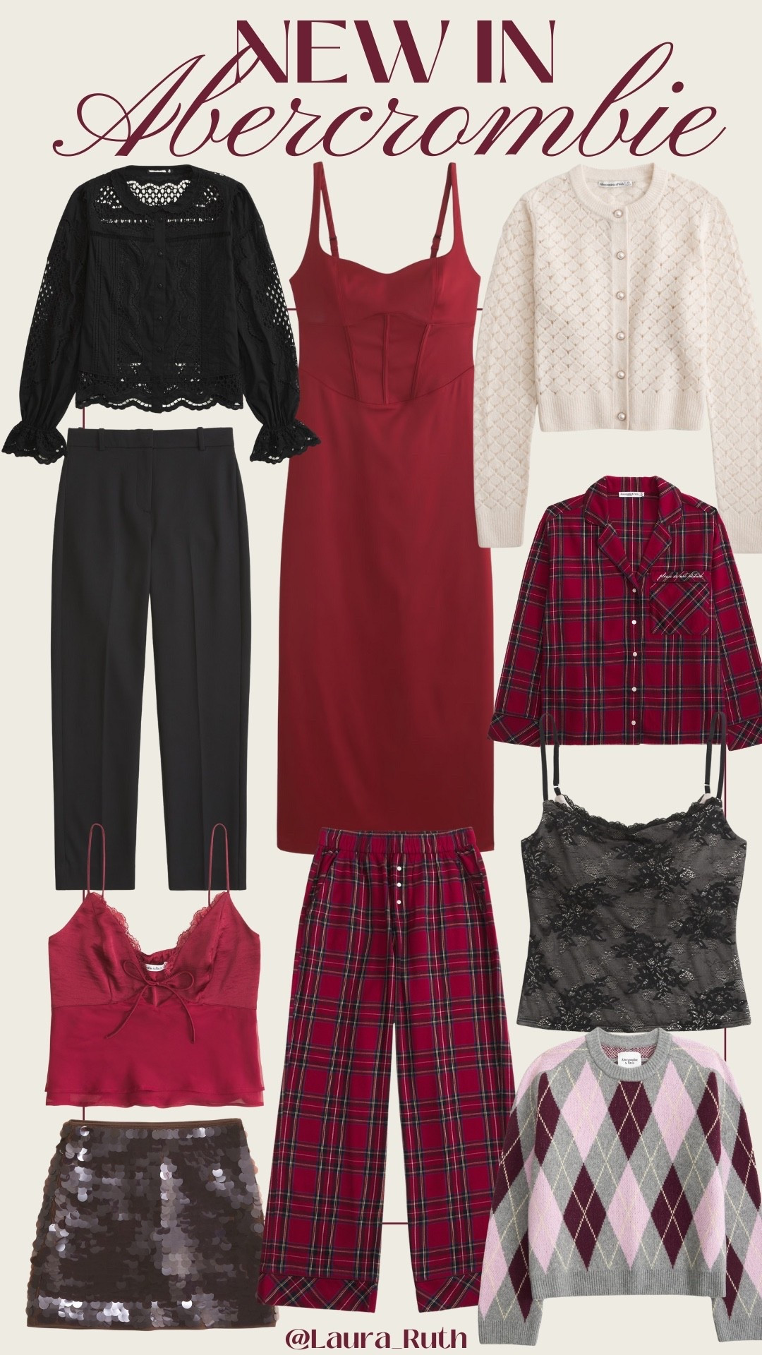 NEW IN ABERCROMBIE ♥️
The perfect mix of cosy and chic for the holiday season! From plaid pajama sets and lace camis to sequin minis, satin dresses, and chunky knit sweaters, Abercrombie has all your holiday outfit inspo covered. Whether you’re dressing up for a party or lounging by the fire, these new arrivals make every moment feel festive. ❤️🎄

Shop these Abercrombie new arrivals, holiday ready outfits, and winter wardrobe staples below ⬇️

#LTKfestive #LTKwinter #LTKuk