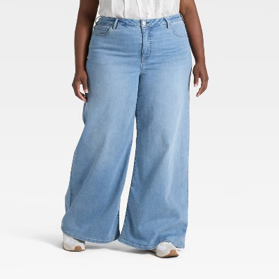 Women's High-Rise Wide Leg Jeans - Ava & Viv™ | Target