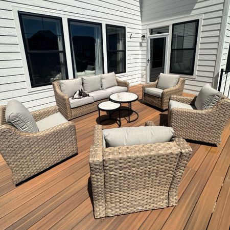 Our patio furniture on our deck has been RESTOCKED! From Walmart 🙌🏼 Comfortable, looks high end, each chair/sofa comes with a cover and holds up great in the winter. 

#LTKSeasonal #LTKhome #LTKsalealert