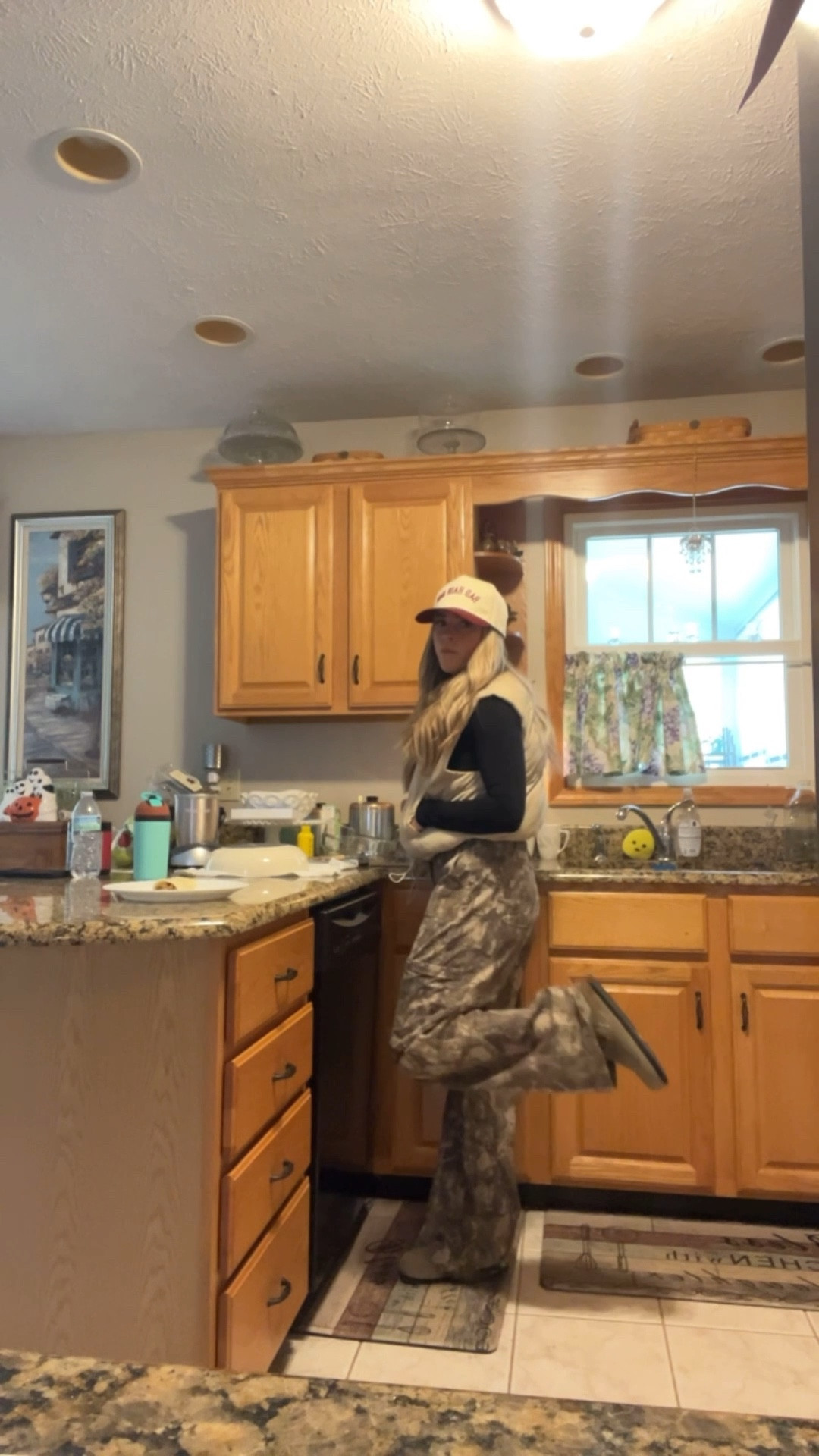 Fall every day outfit ,, trucker hat ,, camo cargo pants ,, viral Walmart pants ,, crop puffer vest ,, clog mules

#LTKFindsUnder50 #LTKStyleTip #LTKPetite