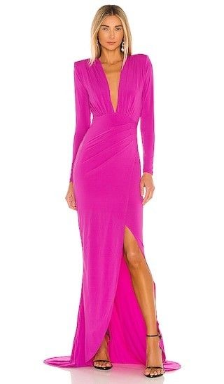 Farrah Gown in Fuchsia | Spring Wedding Guest Dress Spring Dress Spring Dresses 2022 | Revolve Clothing (Global)