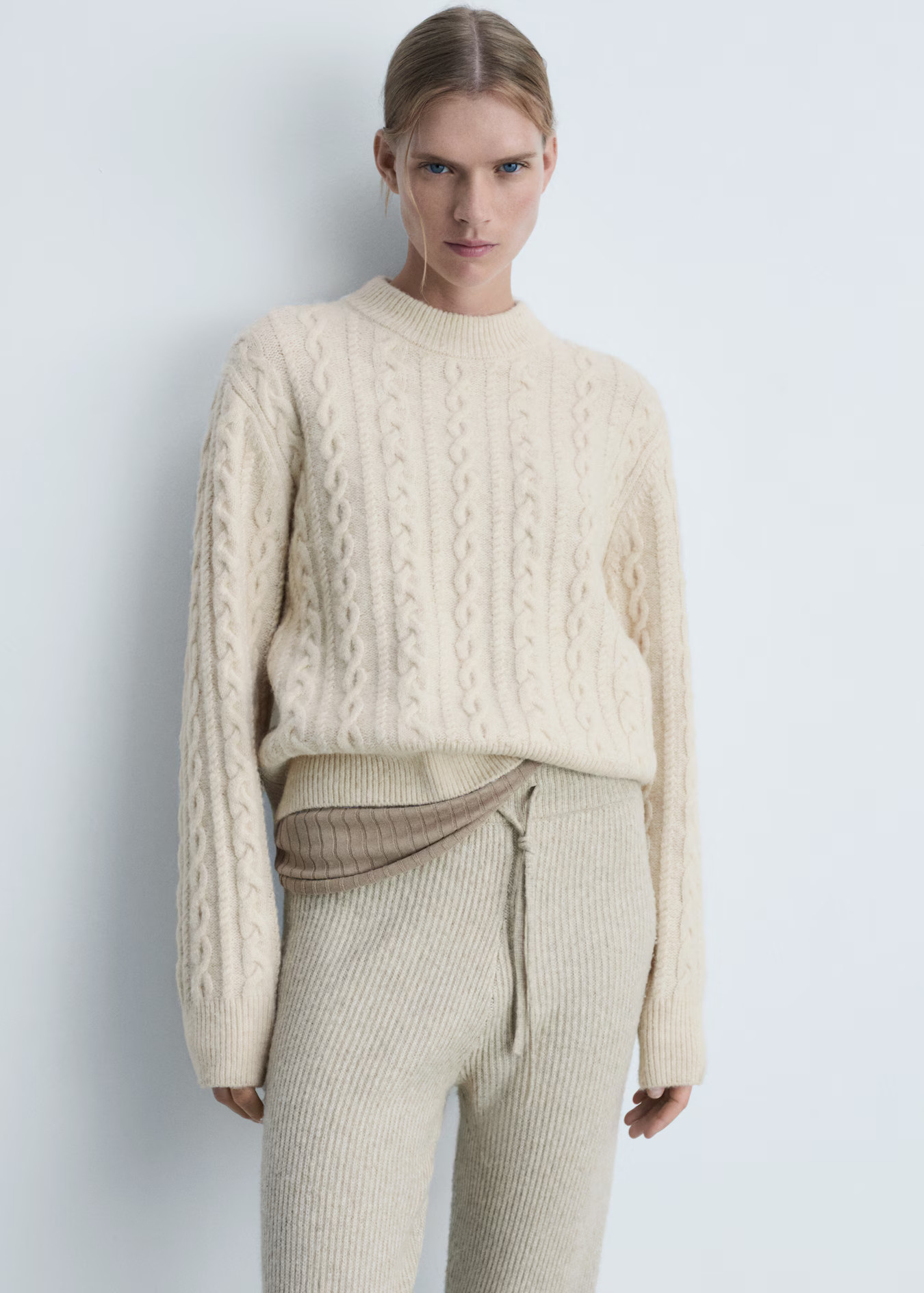 Round-neck braided sweater - Women | MANGO USA | Mango (US/MX/AU)