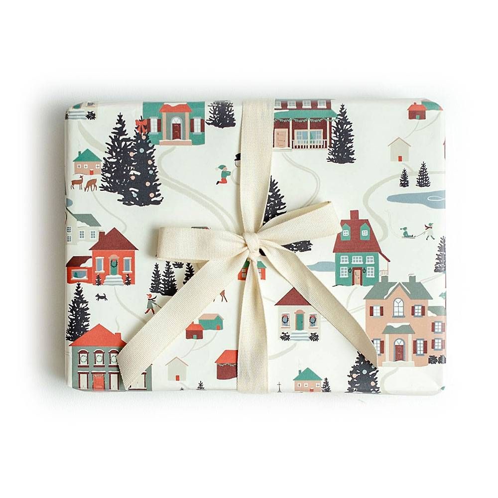 Folk Village Flat Wrap | Paper Source | Paper Source