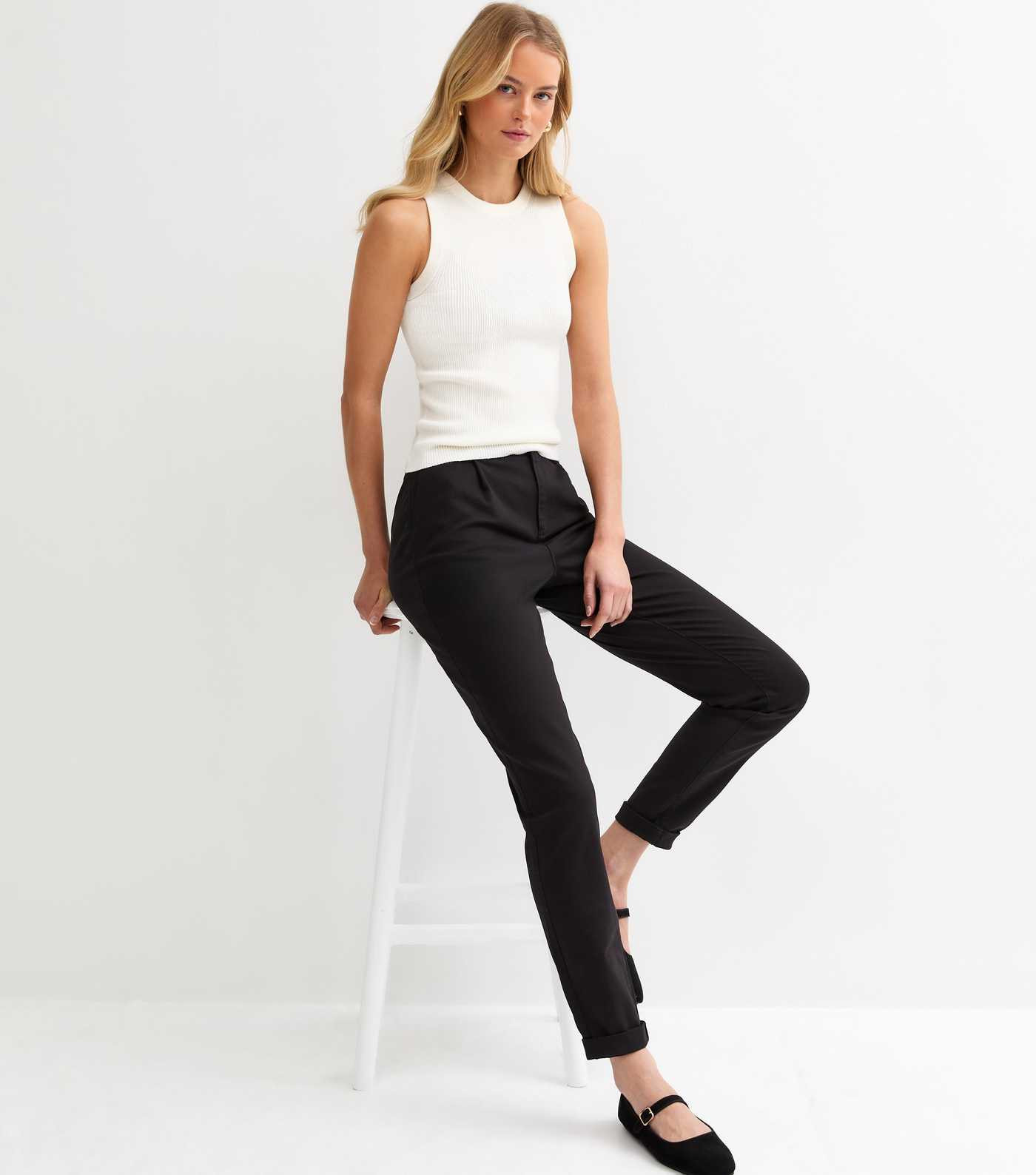 Tall Black Slim Leg Chino Trousers | New Look | New Look (UK)