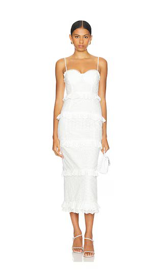 Sandrima Dress in White Midi Dress | White Vacation Dress | White Beach Dress | Revolve Clothing (Global)
