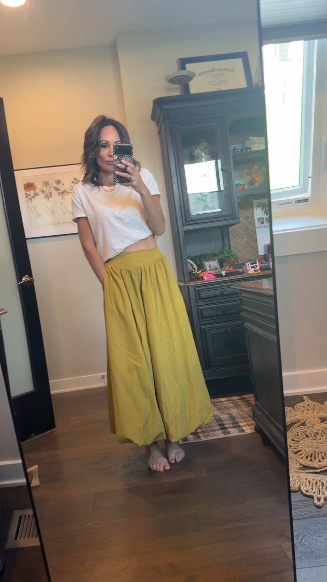 So in love with this adorable skirt and t combo. Amazing skirt that’s absolutely perfect for the spring and summer. This t shirt is really great quality and one of my favorite Walmart finds, although I also shared an Amazon version! Skirt is bubble, midi…. I did a small but could’ve done a xs. This color is adorable and perfect for Napa, an easy beach trip, or a patio vibe all summer.

#LTKSeasonal #LTKOver40 #LTKmomlife