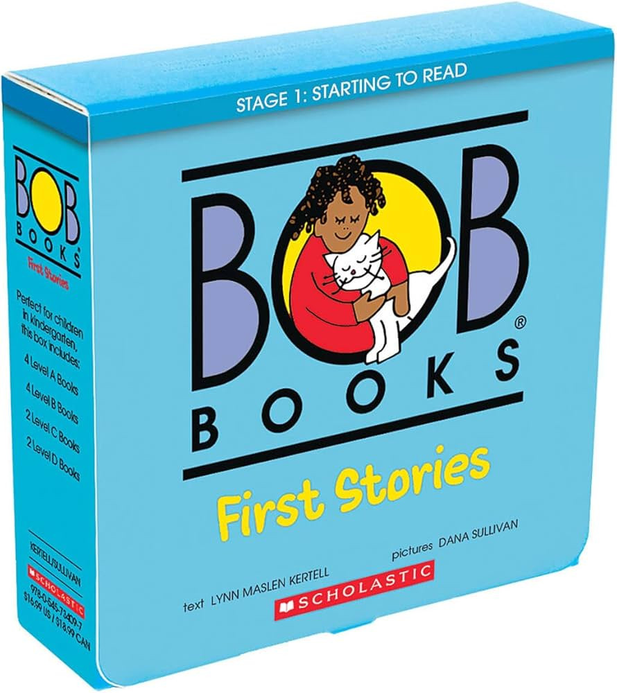 Bob Books - First Stories Box Set | Phonics, Ages 4 and up, Kindergarten (Stage 1: Starting to Re... | Amazon (US)