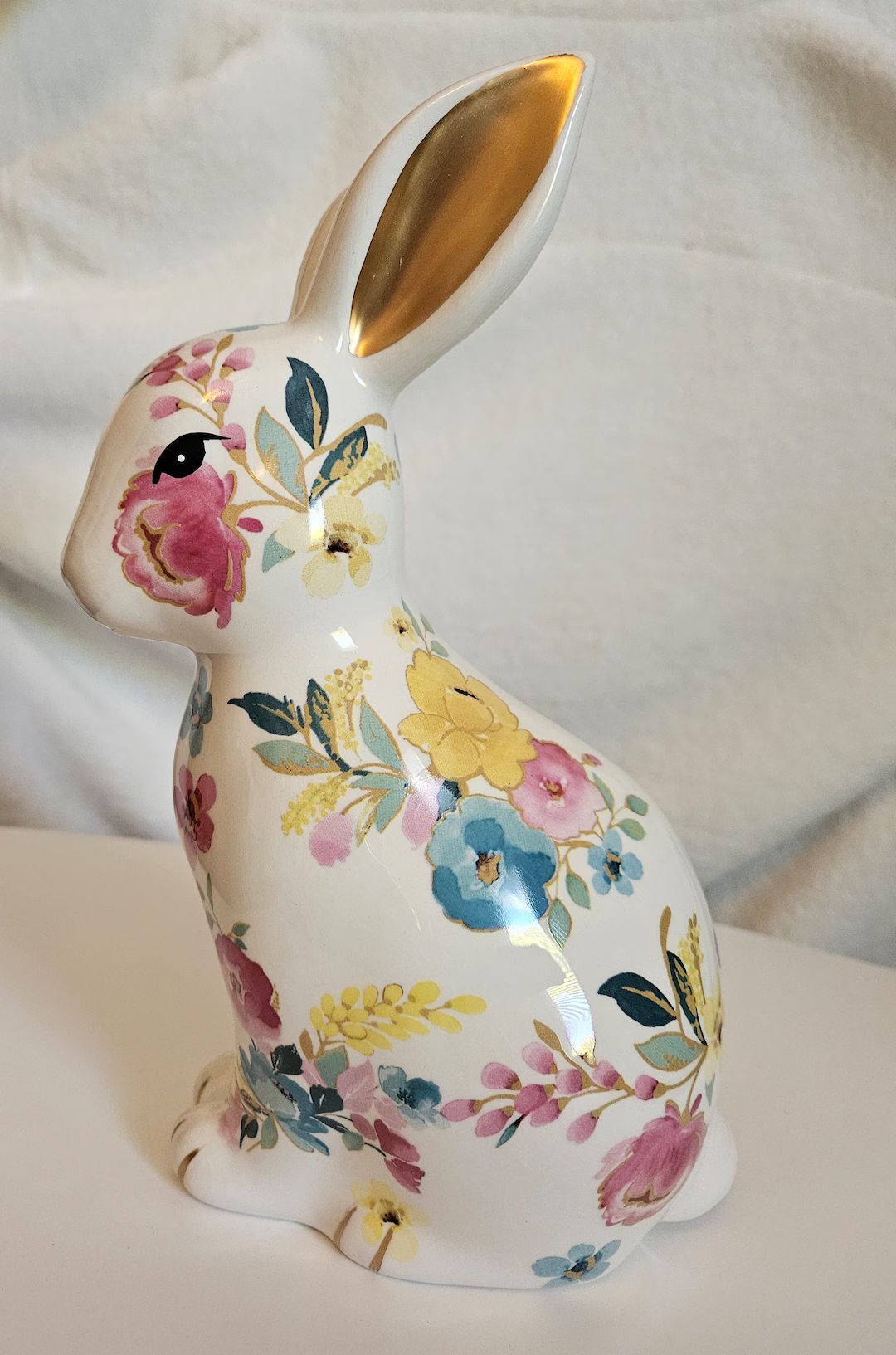 Easter or Spring Floral Bunny Rabbit for Your Home Decor - Etsy | Etsy (US)
