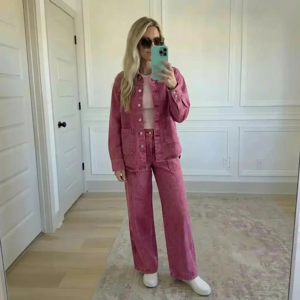 Monochrome, but make it soft. A rose-toned denim set layered over a blush base—structured yet relaxed, confident without trying. This look feels like modern femininity with a cool edge: tailored lines, utility pockets, and a washed pink palette that’s equal parts playful and polished. Easy to wear, hard to forget—proof that color can still feel neutral when styled right.

Hashtags

#trendyheidi #trendywithapassport #monochromestyle
#pinkdenim #modernfeminine #effortlesscool
#casualpolish #softstructured #everydaystyle
#neutralwithatwist #denimset #fashioninspo
#ootdinspo #laidbackluxury #cleanaesthetic

#LTKgrwm #LTKValentine #LTKdayinmylife
