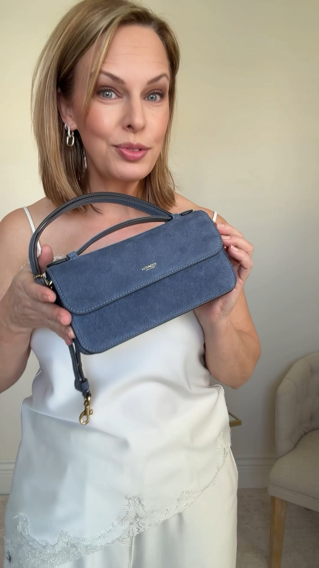 Keeping it. The blue suede is seasonless. The size is perfect for your essentials and I love the fact, of course, ￼that you can wear it 3 different ways. Coach is on fire and this bag is under $200.

#LTKWorkwear #LTKOver40 #LTKgrwm