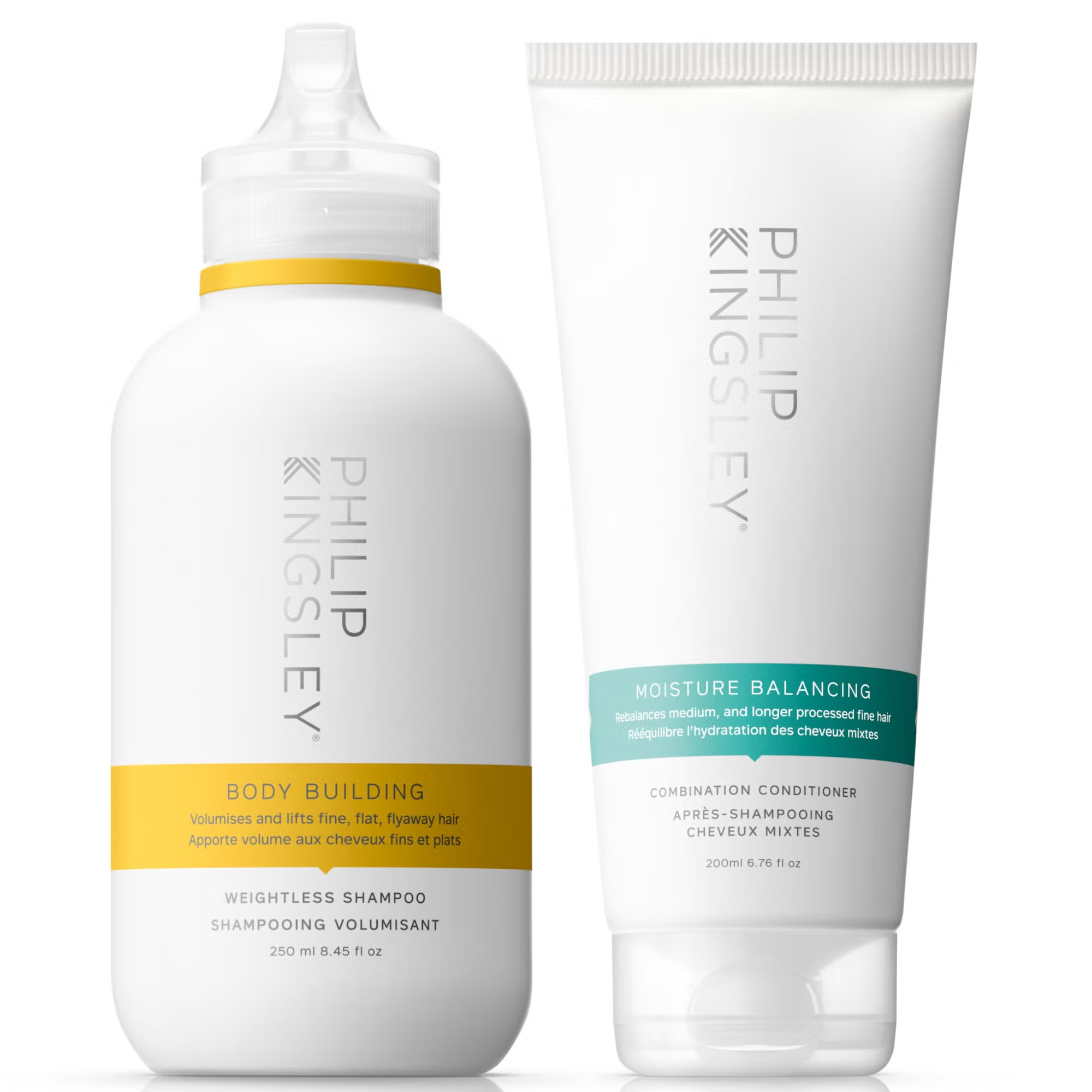 Philip Kingsley Body Building Shampoo 250ml and Moisture Balancing Conditioner 200ml Duo | Look Fantastic (UK)