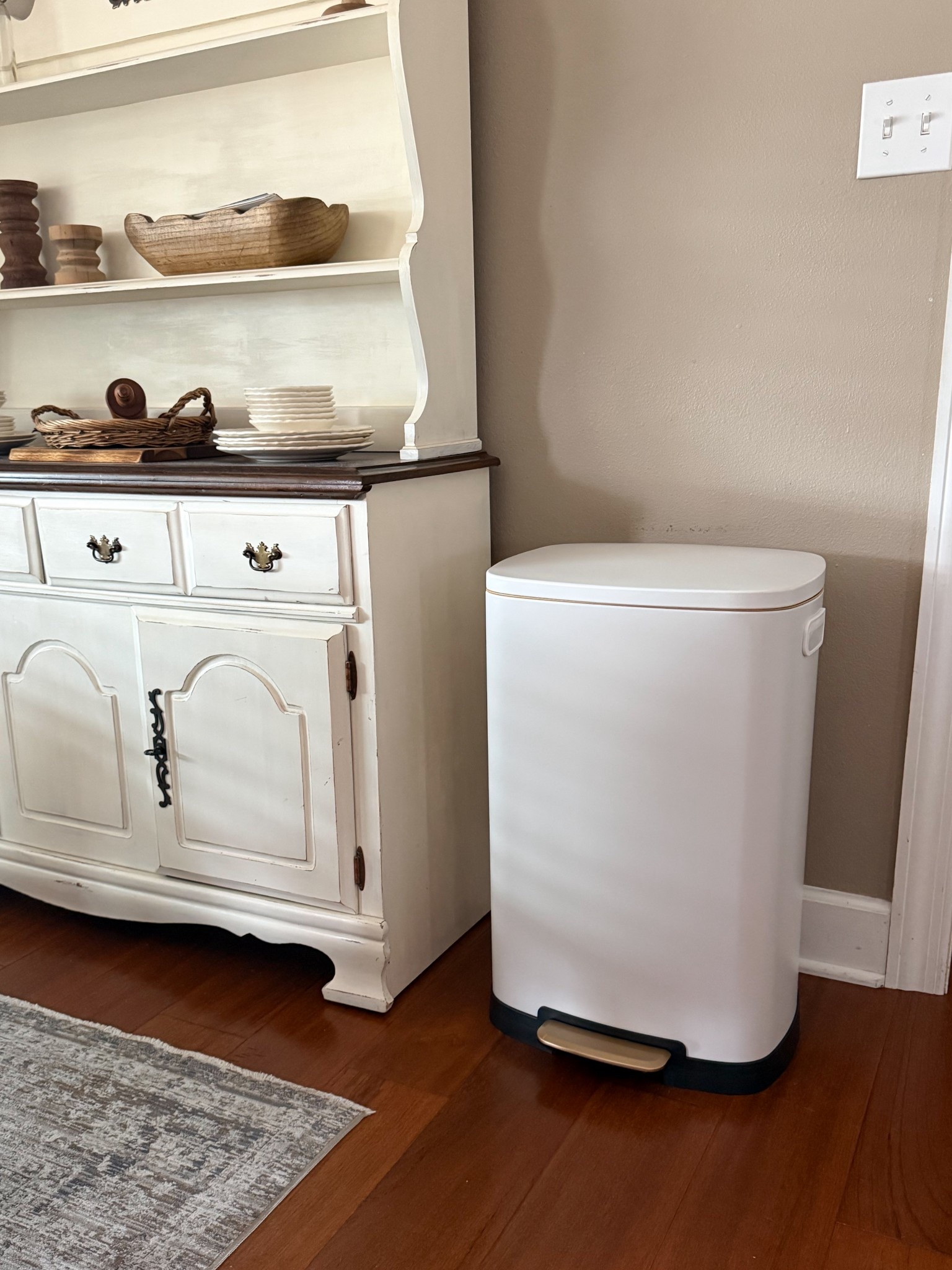 If you’re like me and the most convenient place for your garbage can is right out in the open…I found us a pretty one at least! 🤩 Loving this white/gold combo from Wayfair! Great quality too!   

#LTKFindsUnder100 #LTKHome #LTKSaleAlert