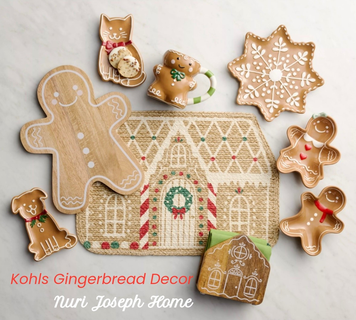 Gingerbread Decor from Kohls