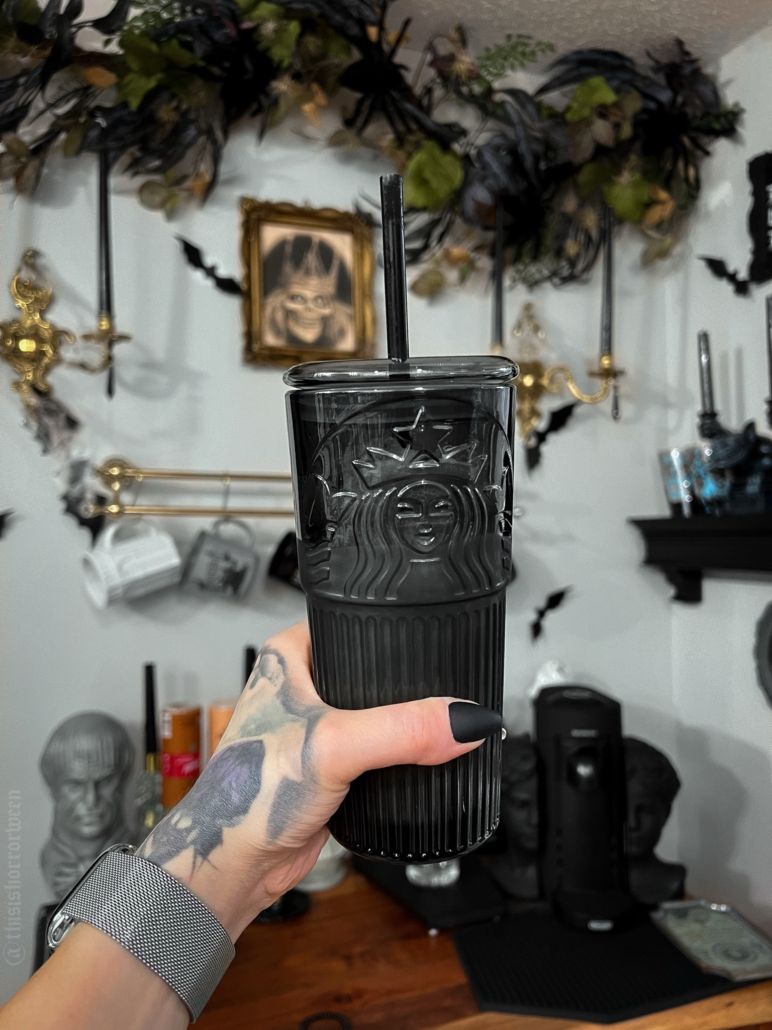 Goth glass Starbucks cup! 

#LTKGiftGuide #LTKhome #LTKMostLoved