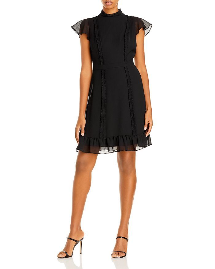 Textured Chiffon Ruffle Dress | Bloomingdale's (US)