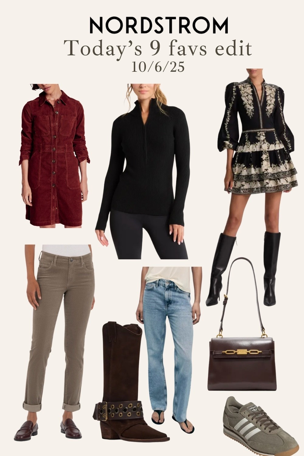 Every day I do a post titled ‘Today’s 9 favs edit’ today I chose Nordstrom and these are my top 9 fav pieces for fall. Everything from casual jeans, boots, Adidas shoes, corduroy dresses, every day black pullover sweaters and always a cute dress. 

#LTKOver40 #LTKPetite #LTKSeasonal