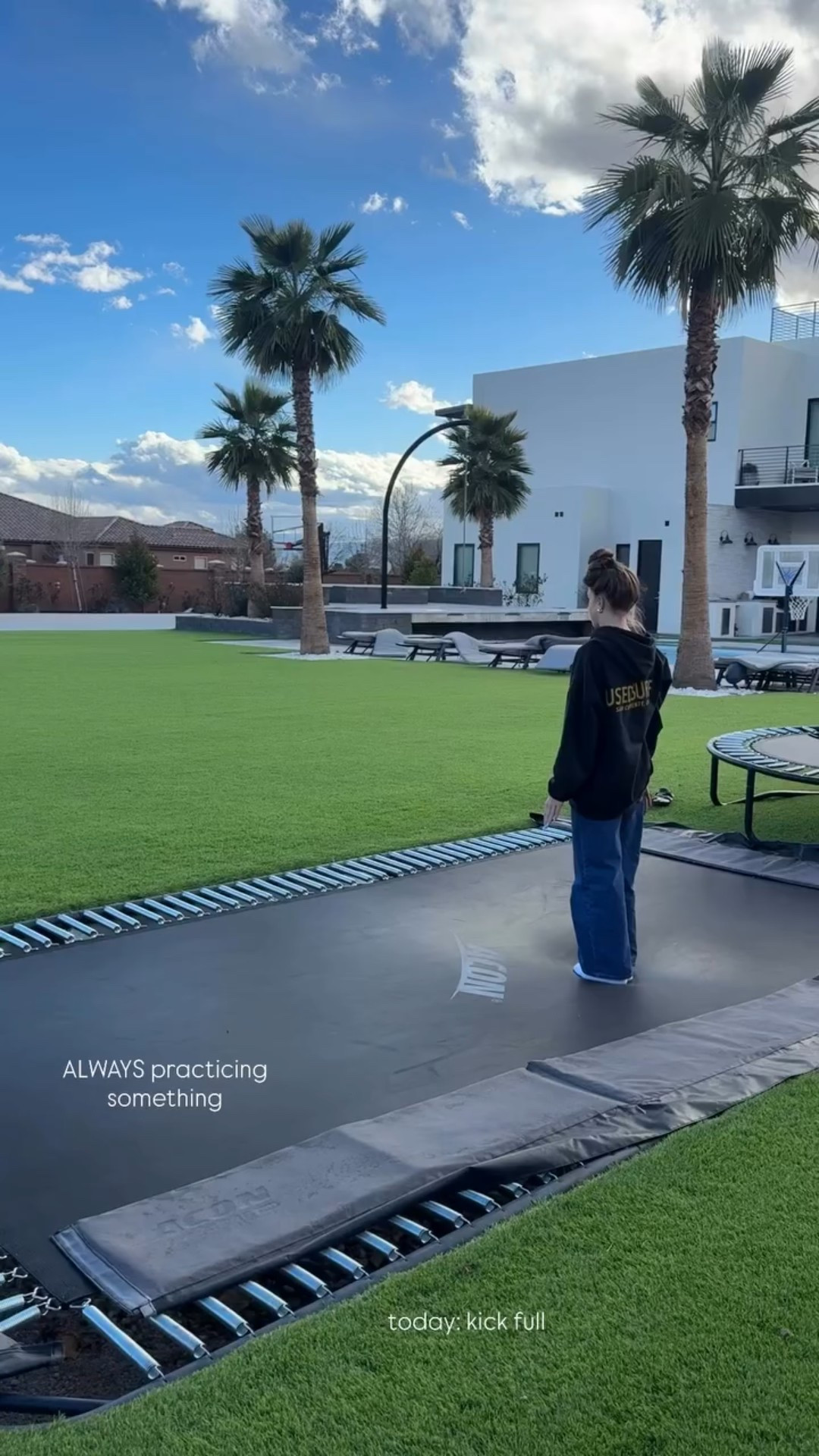 today: kick full  ALWAYS practicing
something