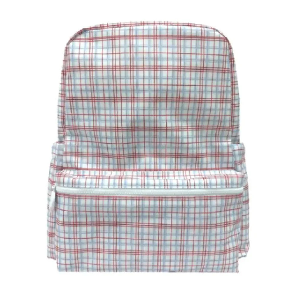 TRVL BACKPACKER - Classic Plaid Red | Hampton James Clothing
