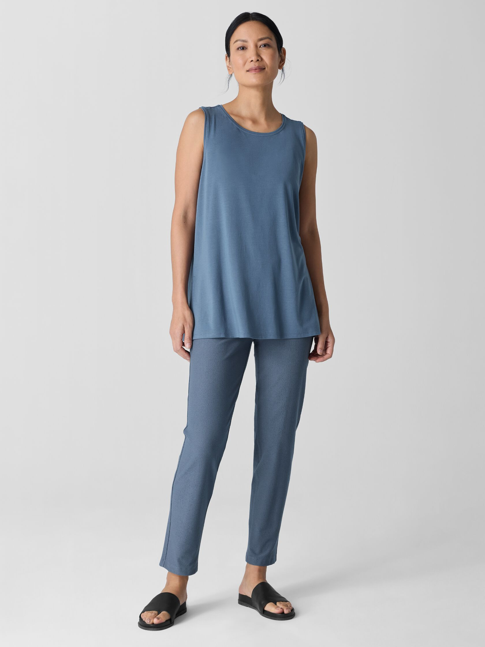 Washable Stretch Crepe Pant | Eileen Fisher
