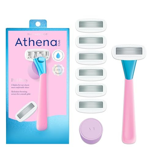 Athena Club Women's Razor Shave Kit, 1 Pool Party Razor Handle + 6 Blade Refills | Amazon (US)