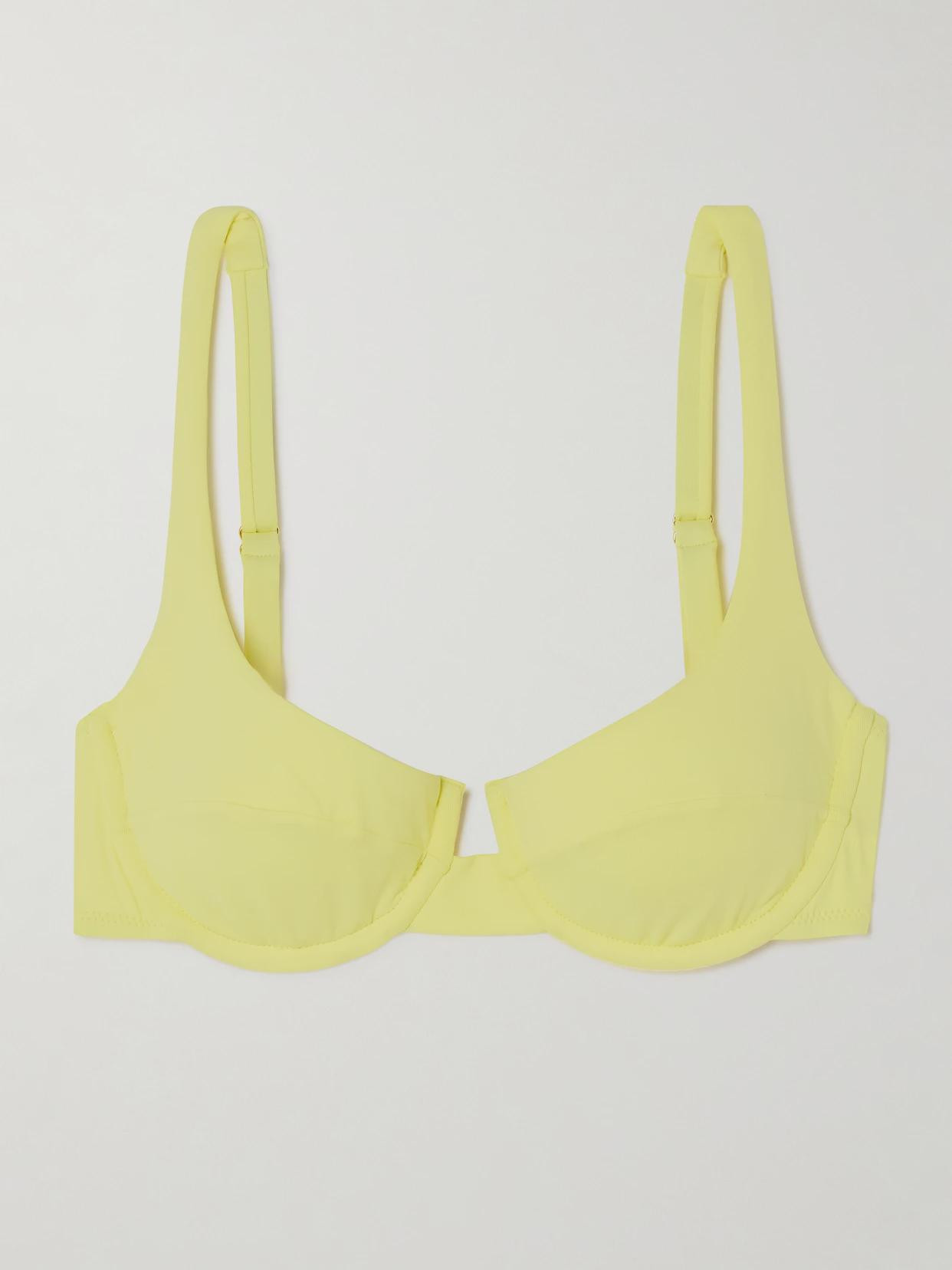 Melissa Odabash - Milan Underwired Bikini Top - Yellow | NET-A-PORTER (US)