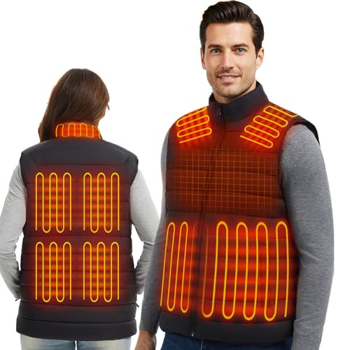 Heated Vest for Men and Women, 16000mAh Rechargeable Heated Jacket Waterproof for Winter Outdoor ... | Amazon (US)