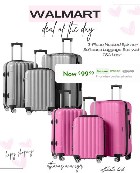 Luggage set on sale 


#LTKtravel #LTKfamily #LTKsalealert