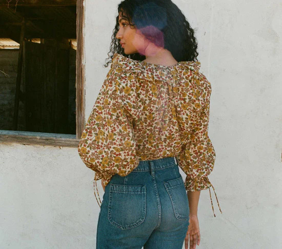 ANSEL TOP - JENNIFER SPRING FLORAL | DÔEN | DOEN