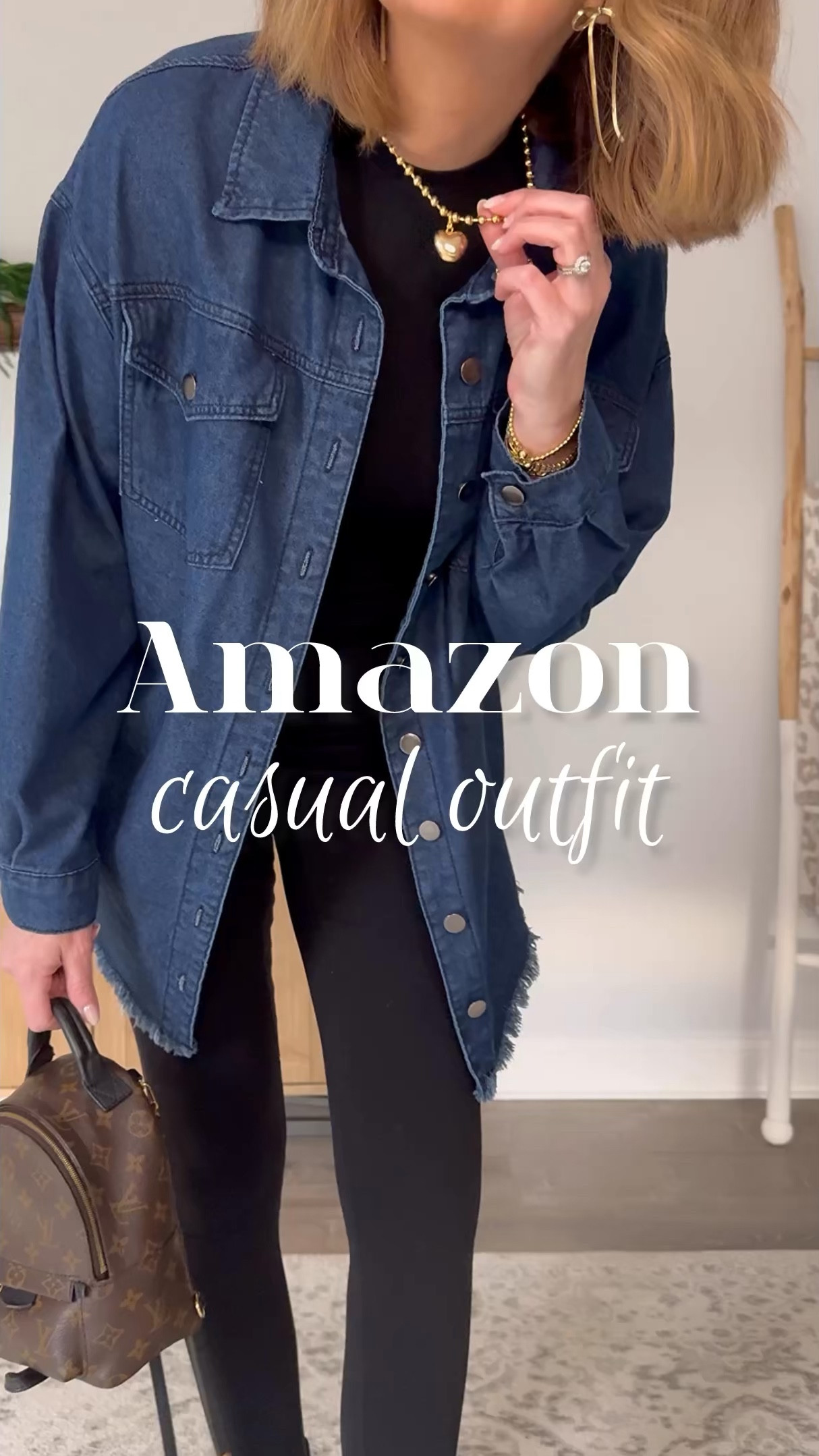 I absolutely love this effortless casual outfit for now and even into spring with short sleeves or a tank underneath instead of a long sleeve. It’s comfy, but still cute and pulled together. The frayed hem on the bottom of the chambray button down is a great detail and it has pockets!

Effortless outfit, Amazon fashion favorite, casual winter outfit, comfy style, style at any age, timeless style, dark wash denim, modern leggings outfit, Chelsea boots outfit 

#LTKStyleTip #LTKWatchNow #LTKOver40